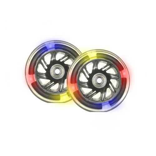 Polyurethane 120 MM Illuminated Wheels Replacement Wheels for Cityroller 3 LED Pack of 2)