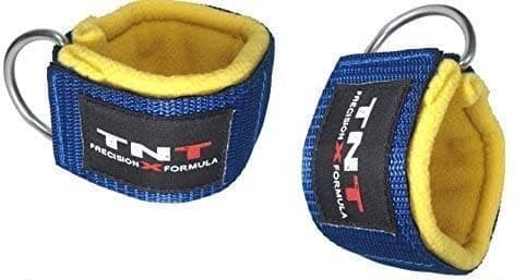 'STRAAT' Foot/Flex Ankle Strap's Fleece Padding Sold (1 Pair) Cable Machine Mult-Gym Machine Attachment with Single D-Ring Unisex-adult Workouts Easy hook on/off for a Fast Quick fit (Yoga, Pilates, Kickboxing,Tae-Kwon-Do, Crossfit) Training Aid