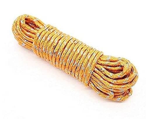 First Front Cloth Line Rope For Drying Clothes Nylon Cotton Rope 10 Mtr Pack of 1 (Multicolour)