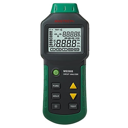 Mastech MS5908 RMS Circuit Analyzer Tester Compared w/ IDEAL Sure Test Socket Tester 61-164CN 110V or 220V RCD GFCI Sockets Test