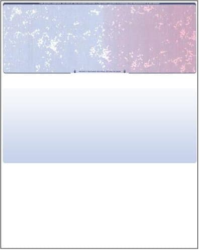 Compuchecks 100 Blank Check Stock - Check on Top - Blue/Red Prismatic -