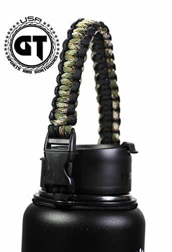 GALAXTEK Paracord Handle Compatible with Hydro Flask, Iron Flask, Simple Modern Summit, Secure Holder, for 12oz - 64oz Accessories