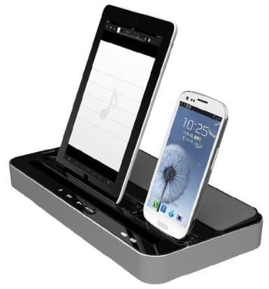 Multi-Function Docking Station Charger Speaker for iPad 2/3/4, iPhone 3G/4G/5G, Samsung S2/S3/S4 , Note 2, Nexus 4 , Sony, Blacberry, HTC, iPod Touch 5, iPod Touch 2/3/4, iPod Nano