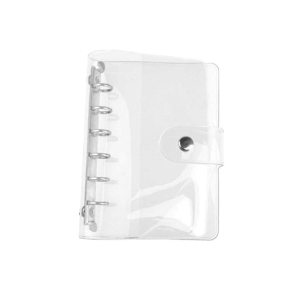TOMMY LAMBERT Binder, Clear Soft PVC Notebook Cover, Refillable Notebook Case, Round Ring Protector, Loose Leaf Binder, 6 Holes, A5/A6/A7, Waterproof, Dustproof, Moisture Proof