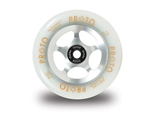 Proto Gripper Wheel 110mm Silver/White (Pair)