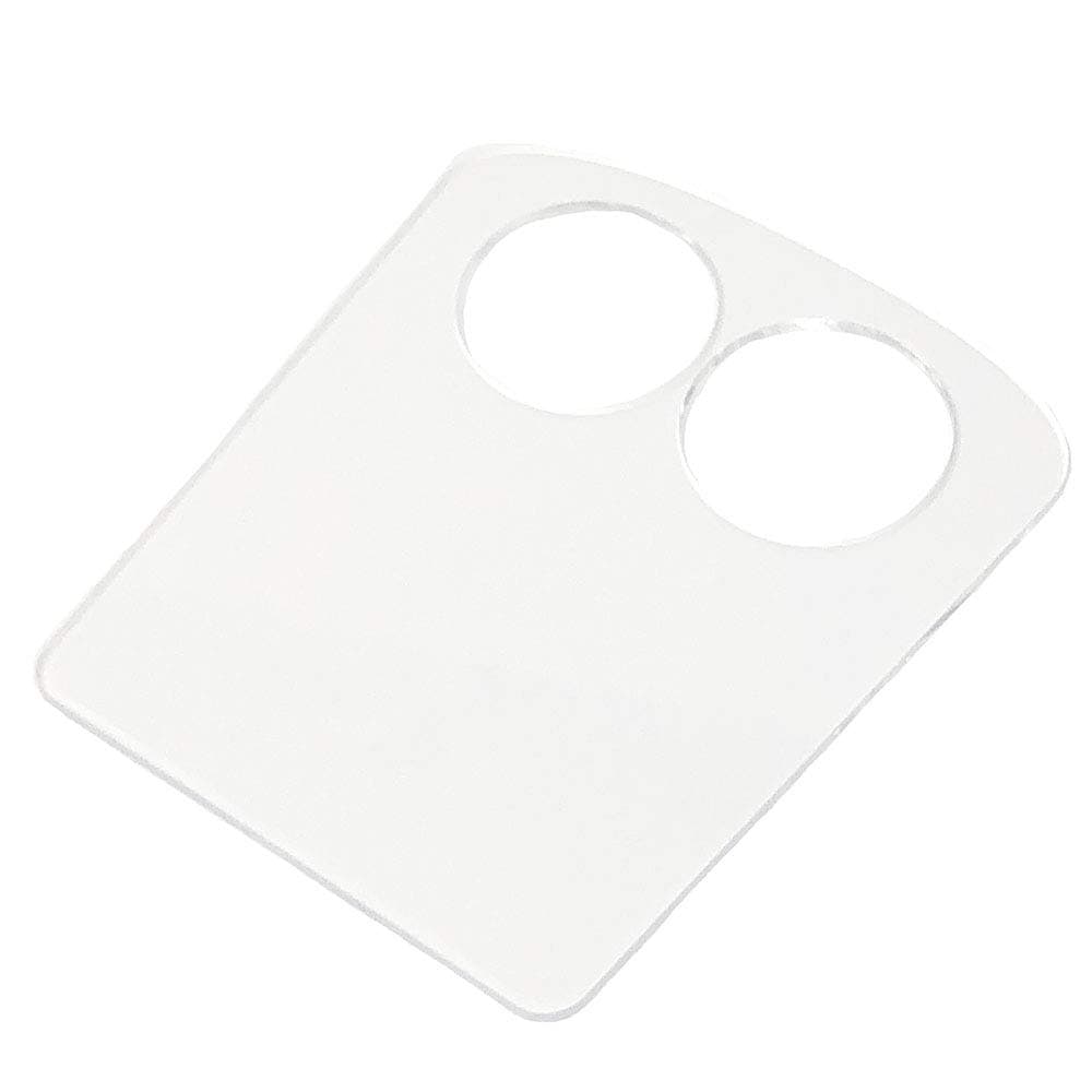 Slit Lamp Small Breath Shield Sneeze Protector Cough Guard, Universal Style, ⅛ Thick Acrylic Non-Flexible, Made in USA, Pack of 2