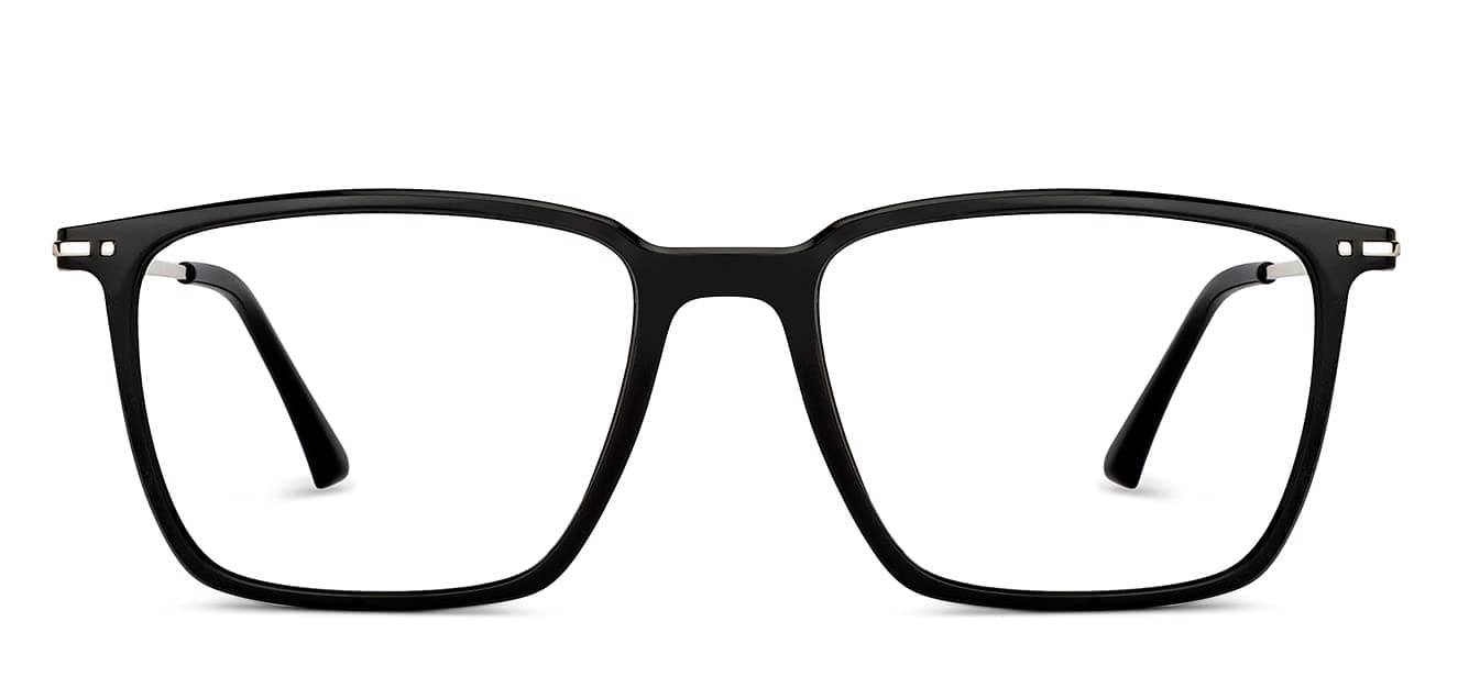 Zero Power Blue Cut Computer Glasses | Anti Glare, Lightweight & Blocks Harmful Rays For Gamers | Gaming Glasses | 100% UV Protection | Full Rim Square | Unisex | Large