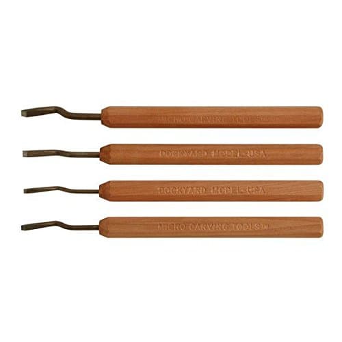 Micro Dogleg Chisel Set of 4