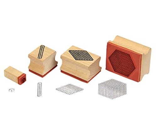 Vinco Vinco86919 Base 10 Stamps, Multi-Color