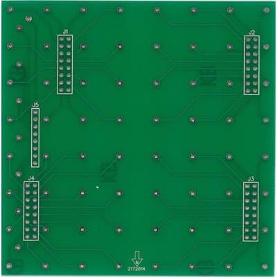 JAMECO RELIAPRO PCB-CUBE1 PCB for LED Cube Kit, Cube Base, 8" x 8" x 8" Size