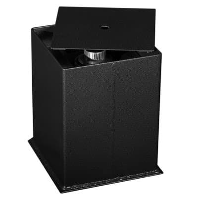 Protex IF-1212C Floor Safe, under ground safe, LaGard group II combination lock, Sturdy steel cover,Drill resistant carburized hard plate, Powder coat finish