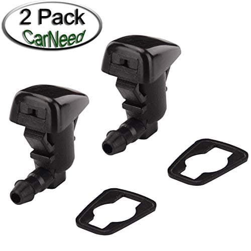 CarNeed 2 Pcs Windshield Washer Squirter Nozzle Wiper Spray Nozzle for 2007-2010 Lincoln MKX, 2007-2011 Ford Edge, 2008-2011 Ford Focus Replace OE# 8S4Z17603AA, 7T4Z17603A