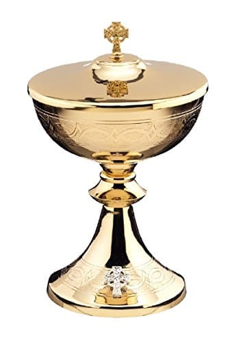 Ciborium, gilt, height 23cm