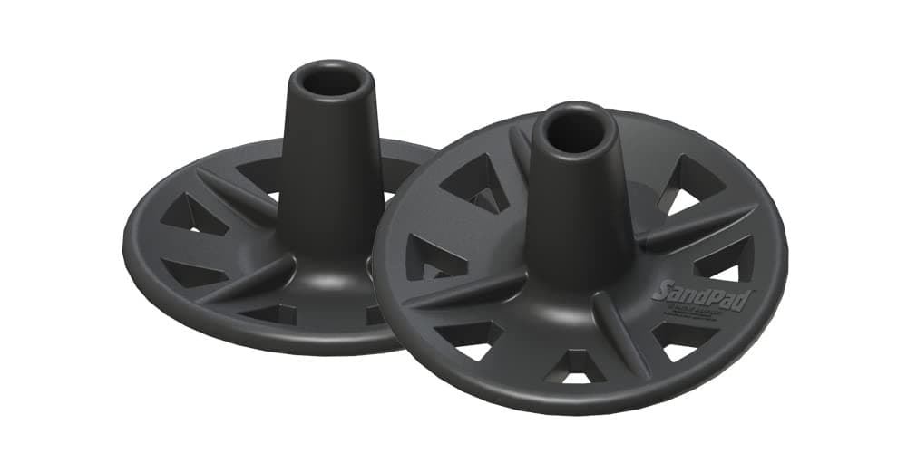 SandPad/EZ-Walk Crutch Pad Stabilizer Tips (Paired Pack for Crutches) by SandPad™ Brands