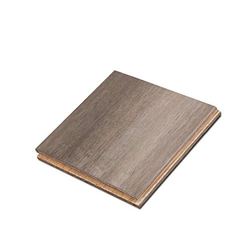 Cali Bamboo - Solid Wide T&G Bamboo Flooring, Catalina Gray, Heavy Distressed - Sample Size 8" L x 5 3/8" W x 9/16" H