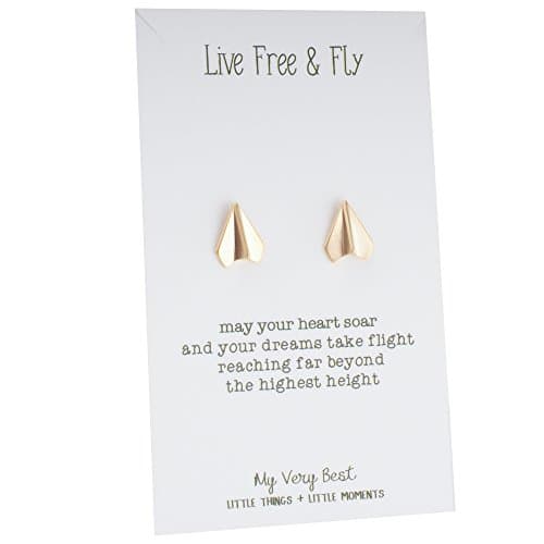 My Very Best Paper Plane Stud Earrings