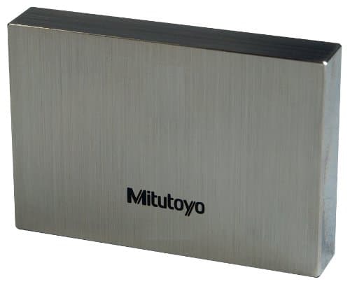 Mitutoyo Steel Rectangular Gage Block, ASME Grade AS-1, 0.5 mm Length