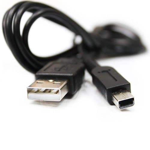 Black USB Charger Cable for Nintendo NDSi