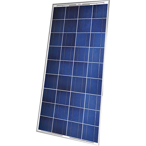 Crystalline Solar Panel - 150 Watts, 12 Volt, 26.5 Inch L x 58.75 Inch W x 1.6 Inch D