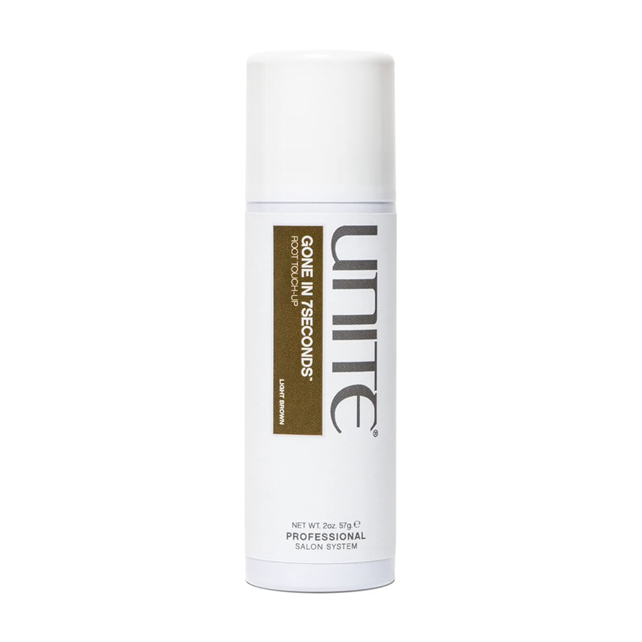 UNITE Hair - Gone in 7SECONDS Root Touch-Up - Temporary Root Concealer That Blends and Covers Grays - Ideal for All Hair Types, Light Brown, 2.0 oz