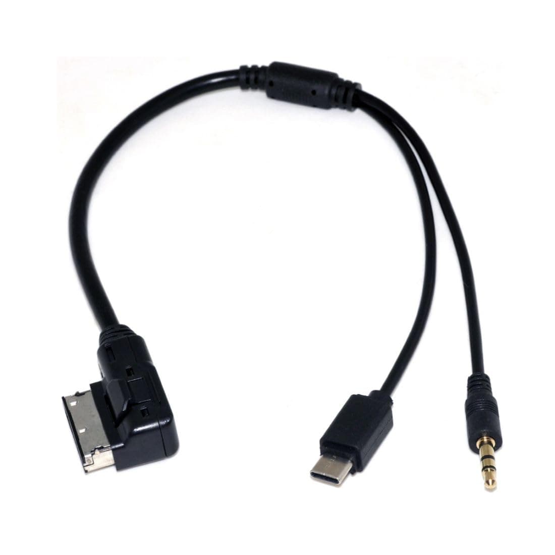 chenyang AMI to USB C & 3.5mm Media Adapter for Car Stereo Compatible with A6L, Q5, Q7, A8, S5, A5, A4L, A3, A1, GTI, high 6 CC Magotan, etc.