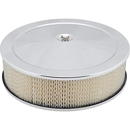 Chrome Deep Dish Performance Air Cleaner, 14 x 4 Inch, 4 Barrel Carb.