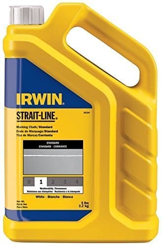 4 Pack Irwin 65104 Strait-Line 5lb Standard Marking Chalk - White, Model: , Hardware Store