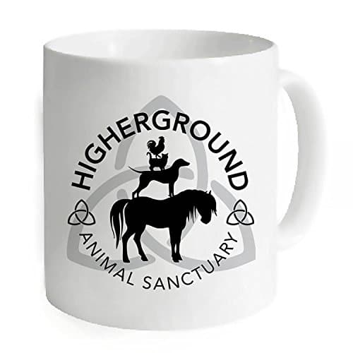 Okoukiu Higher Ground White Mug Coffee Mug Tea Cup - Personalized Gift For Birthday,Christmas And New Year-3.7" x 3.1" ,11 OZ