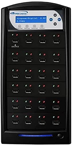 Vinpower 1 to 23 Standalone USB Flash Drive Duplicator and USB Hard Drive Duplicator Copier (USBSHARK-23T-BK)