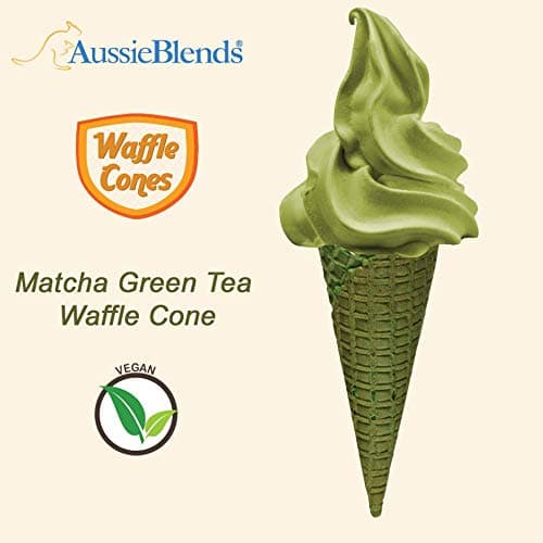 Waffle Cones (2.16" X 5.5") - 312 Units / Case (MATCHA GREEN TEA)