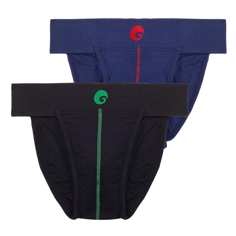 omtex Athletic Neo Stretchable Supporter Back Covered with Cup Pocket, Ideal for Workout and Sports Quick Dry Moisture Wicking Underwear (Pack of 2)