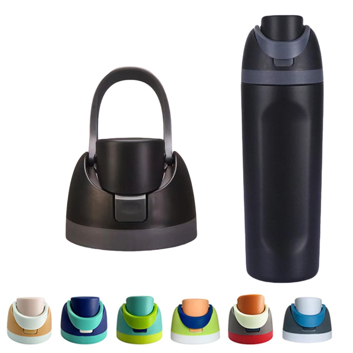 Fif for your Owala FreeSip experience with our Replacement Cap! Compatible with Owala Cup sizes 16oz 24oz 32oz and 40oz this BPA-free One-Touch Water Bottle Top Cap ensures a leak-proof seal (Black)