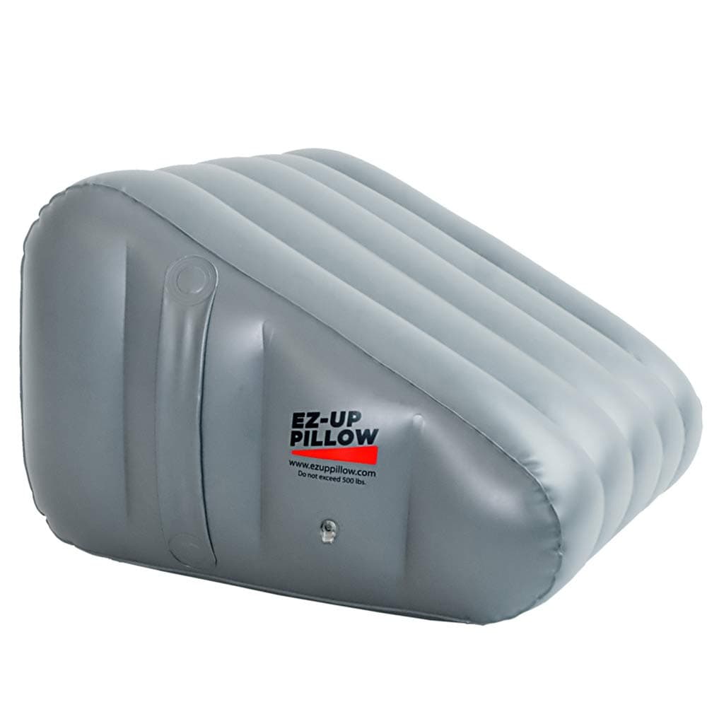 Inflatable Elevated Leg Wedge Pillow for Legs, Back and Hip Pain. EZ Up Pillow Helps Relieve Back Pressure, Pain, Swelling of Feet, Ankles and Knees Post Surgery or from Injury or Chronic Conditions.