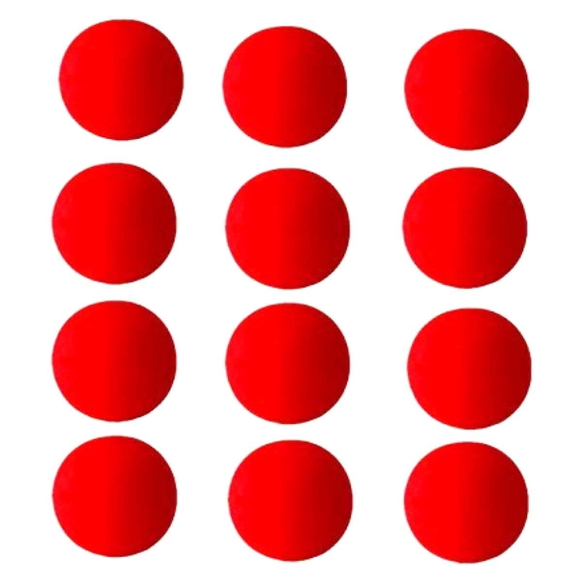 1.75 inch Red Sponge Soft Ball Close-Up Magic Street Classical Comedy Trick Props (12PC)
