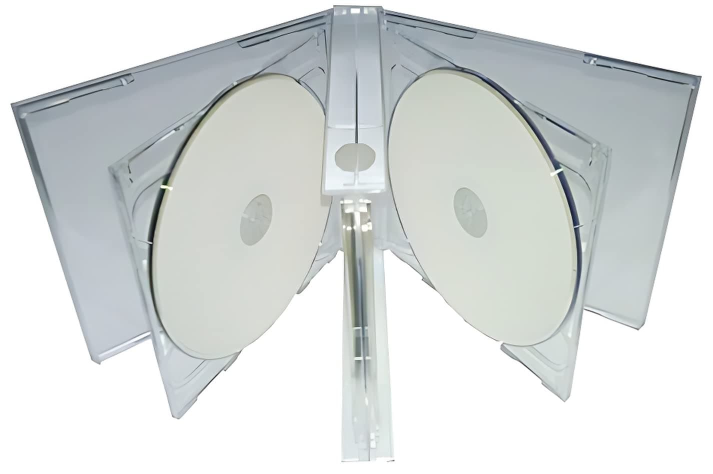 CheckOutStore 10 Clear Sextuple 6 Disc CD Jewel Case