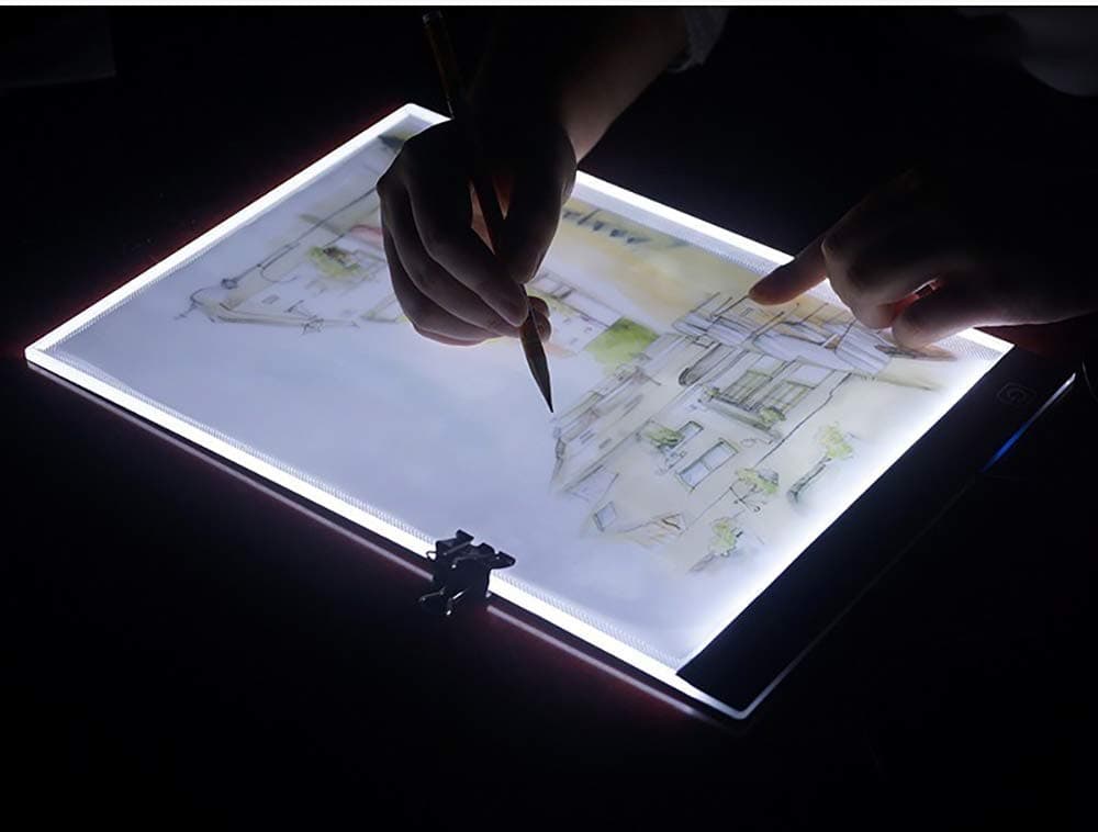 Imentha A4 Ultra-Thin Portable LED Light Box Tracer USB Power LED Artcraft Tracing Light Pad Light Box for ArtistsDrawing Sketching Animation