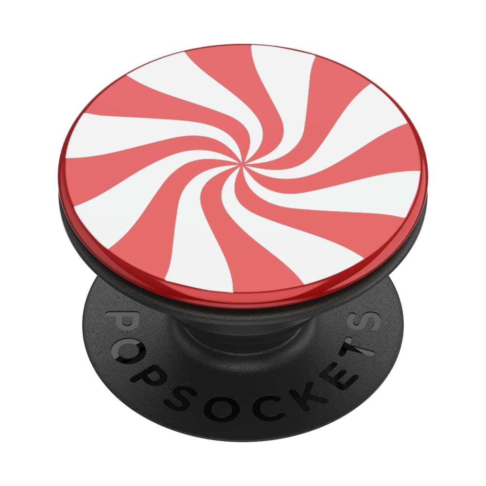 PopSockets: Phone Grip with Expanding Kickstand, Backspin PopSocket, Spinning PopSocket - Aluminum Peppermint