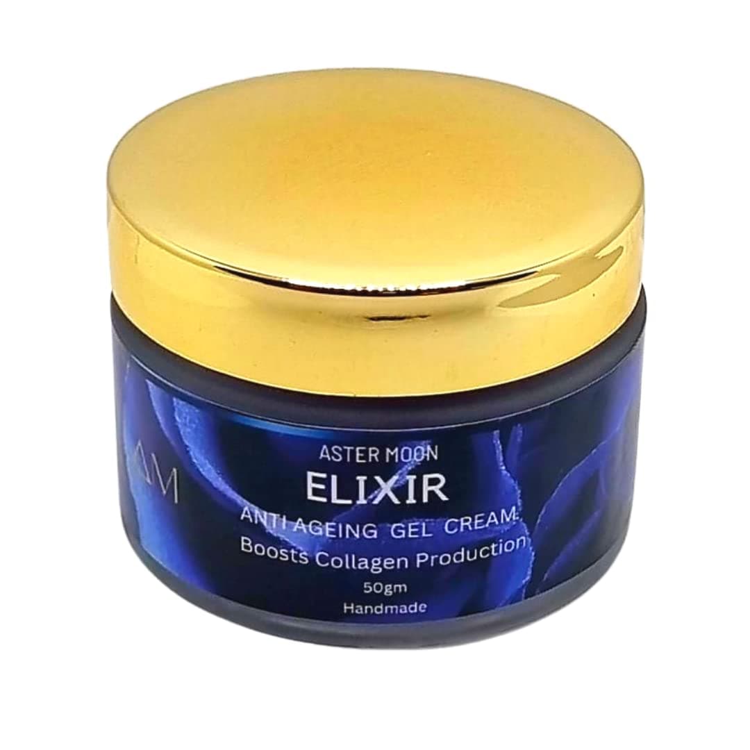 Aster Moon Elixir Face Cream | Gel Cream Moisturizer | Face Cream For Women | Anti Aging Gel Cream | Moisturizes | Plumps and Restores Dull Skin | Intense Hydration | Non-Greasy | Light Weight | Face Cream 50 Grams |