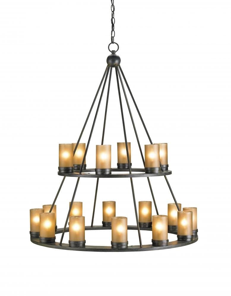 Currey-Black Candle Chandelier-9077