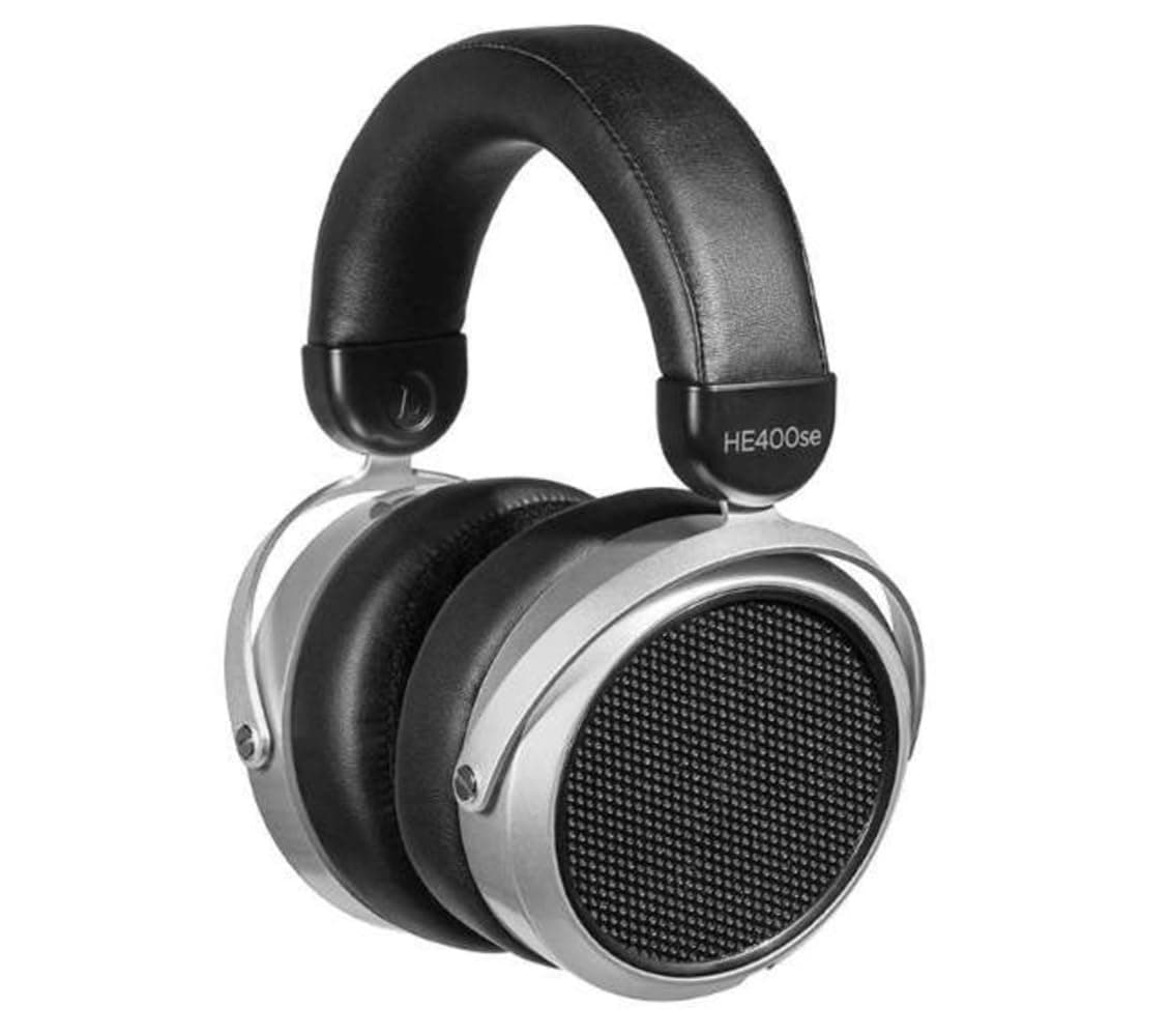 HE400SE Stealth Magnets Version Over-Ear Open-Back Full-Size Planar Magnetic Wired Headphones for Audiophiles/Studio, Great-Sounding, Stereo, High Sensitivity, Comfortable, Sliver