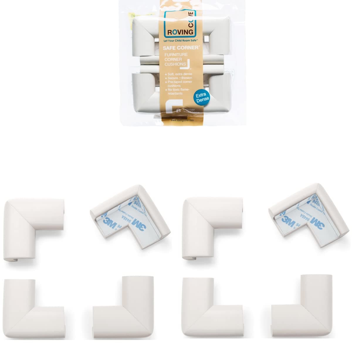 Roving Cove HeftyFit Corner Guards - 8 Large Corners