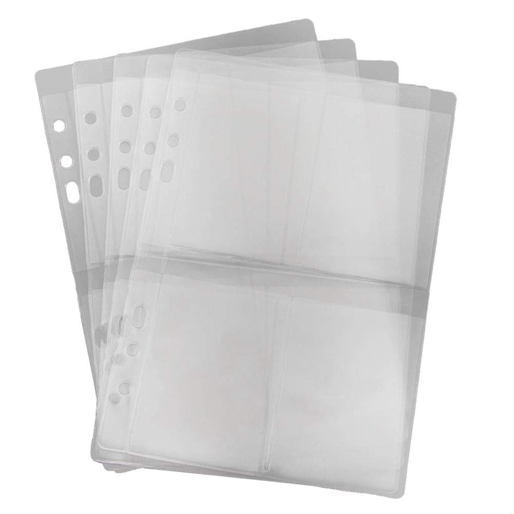 Starnearby 5 Sheets Cutting Dies Storage Case Silicone Stamps Storage Wallets Stencil Storage Folder Box Book Collections Scrapbooking Album Holders