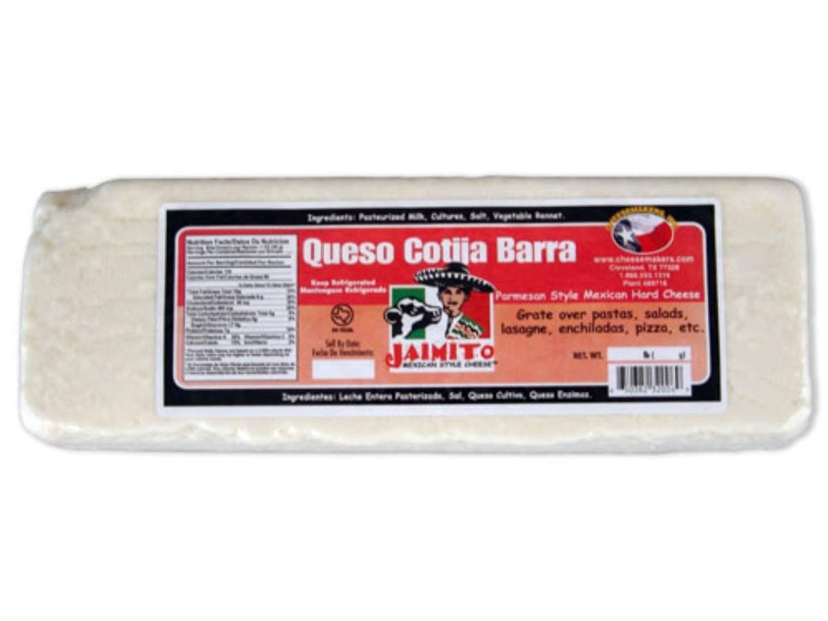Cheesemakers Barra Cotija Cheese, 5 Pound -- 4 per case.