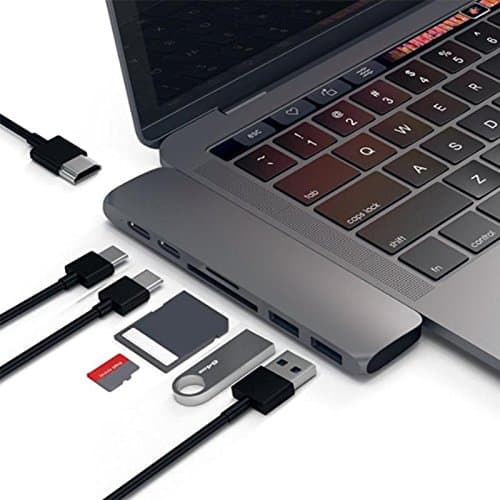Pourvie 7-in-1 USB C Thunderbolt Hub Adapter