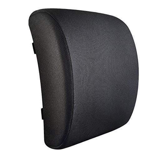 JAIDO Posture Therapy Lumbar Support Cushion - Ergonomic Backrest Pillow To Relieve & Prevent Lower Back, Sciatica, Disc Pain. Support For Home, Office, Car, Armchair, Wheelchair - Black 3D Mesh Cover