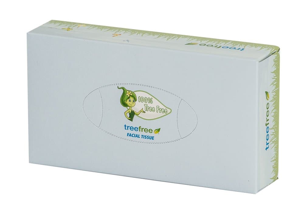 Green2 Tree Free Flat Facial Tissue, 30 Count