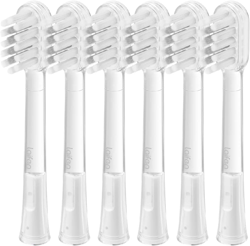 Cushioned Toothbrush Heads 6 Pack, New 2025 Version Replacement Heads Compatible with Wave/Wave Special Electric Toothbrush (Gum Care)