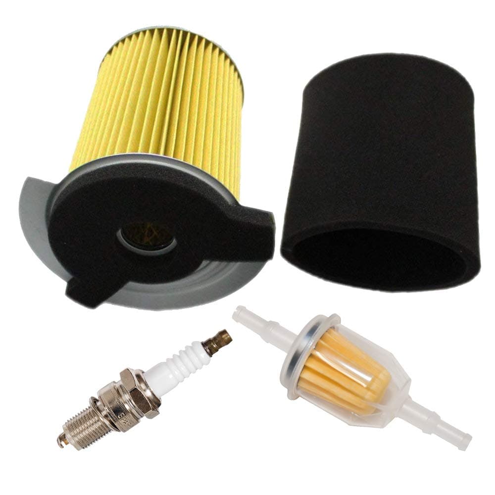 HIFROMAir Filter Pre-Filter with Spark Plug Fuel Filter Tune Up kit Replacement forYamaha G1 2 Cycle 1978-1989 Gas Golf Cart and G14 4 Cycle 1995-1996 Gas Golf Cart Replace J10-14417-00 JF7-14450-01