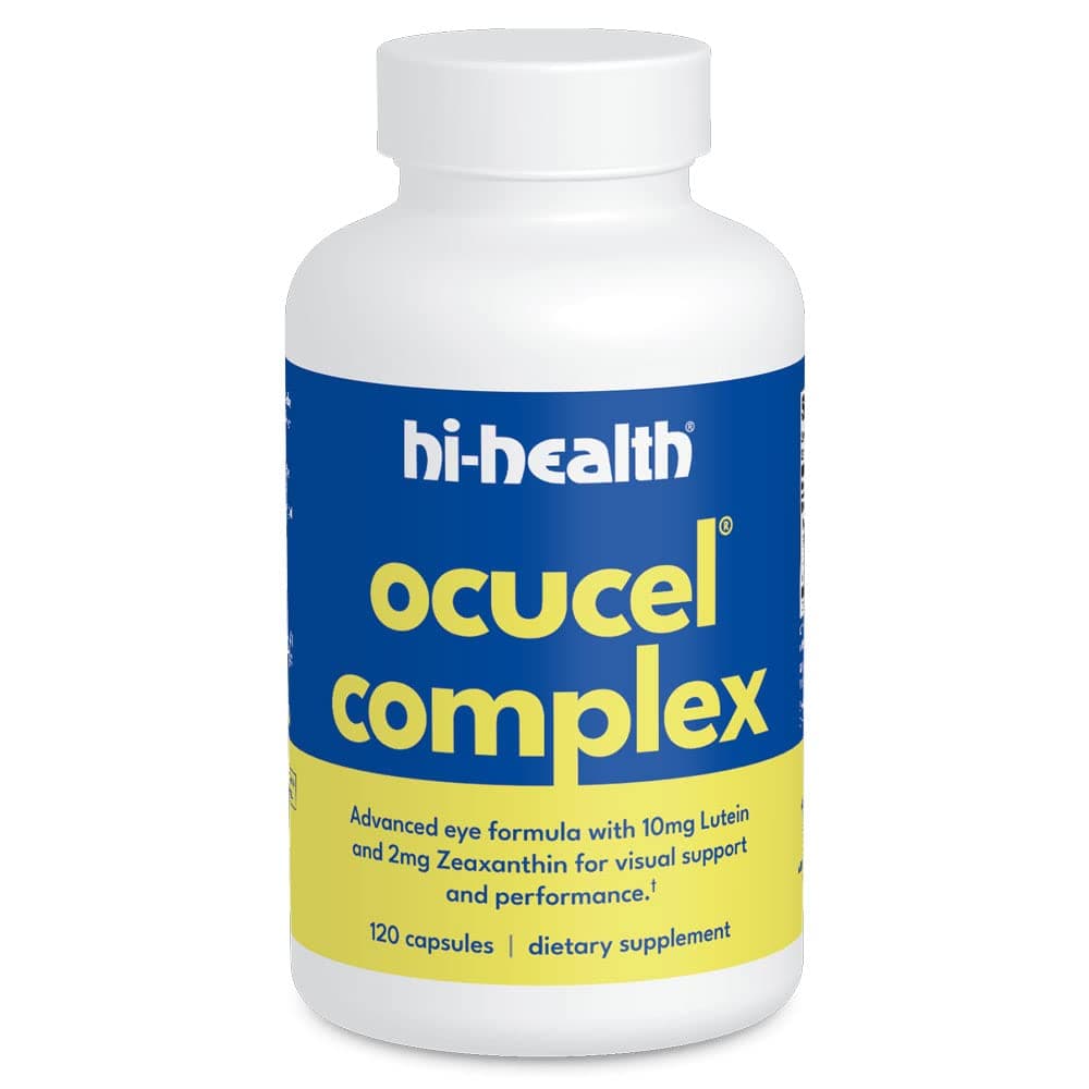 Hi-Health Ocucel Complex Advanced Eye Support Vitamins for Protection from Excessive Use of Computers and Cellphones, 120 Capsules