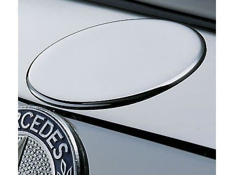 for Mercedes (77-93) Grille Emblem Plain Chrome (Star Delete)